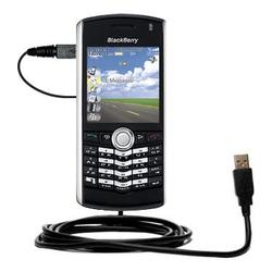 Gomadic Classic Straight USB Cable for the Blackberry 8120 with Power Hot Sync and Charge capabilities - Gom