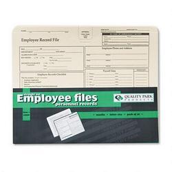 Quality Park Employee Record Folder, Manila, 20/Pack